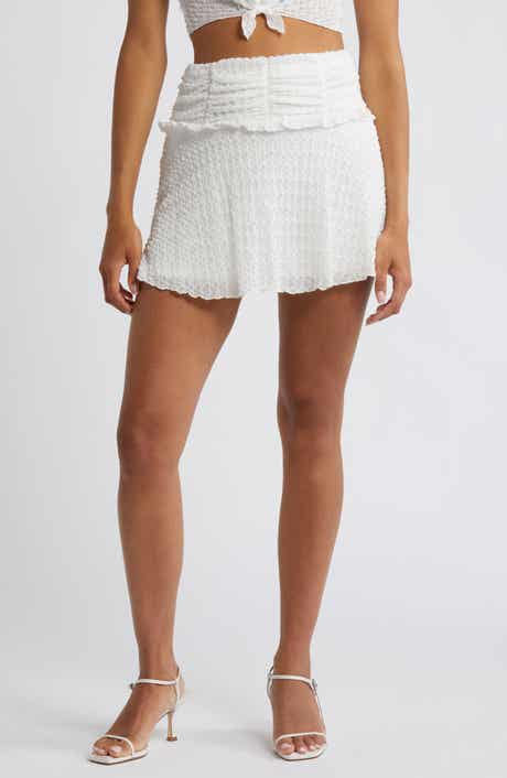 SOMETHING NEW Mila Textured Miniskirt