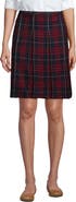 Lands' End School Uniform Young Plaid Box Pleat Skirt Top of the Knee