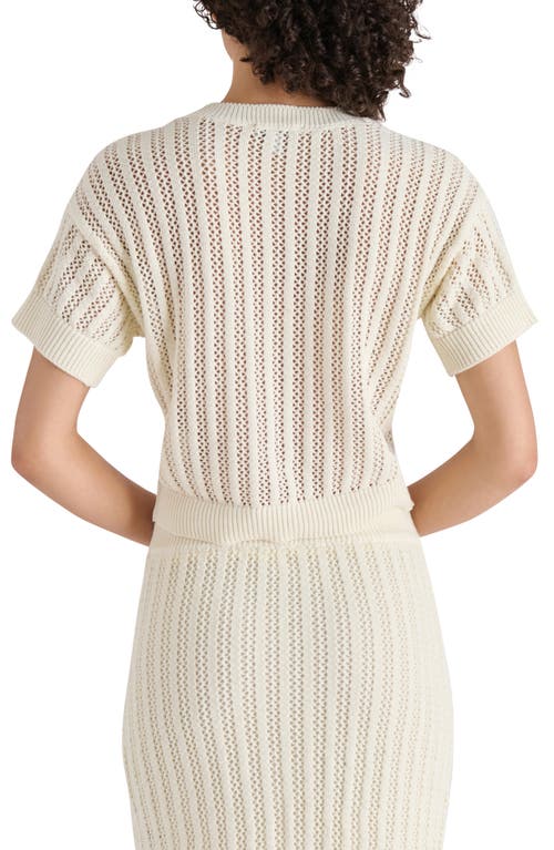 STEVE MADDEN STEVE MADDEN OPEN KNIT SWEATER TOP 