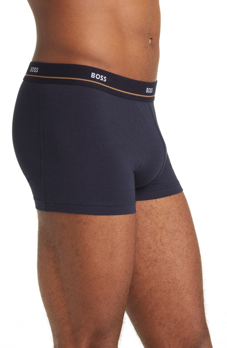 BOSS Assorted 5-Pack Essential Cotton Stretch Jersey Trunks, Alternate, color, 