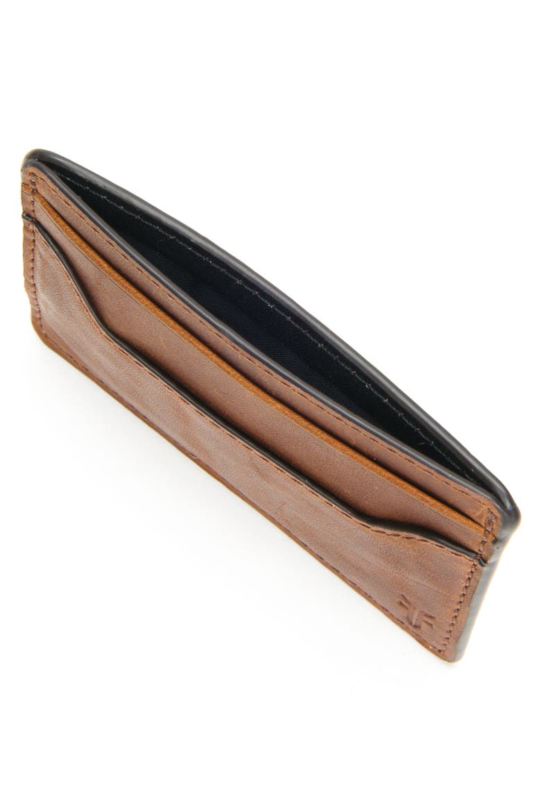 Logan Leather Money Clip Card Case, Alternate, color, COGNAC
