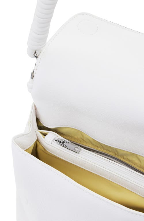 Desigual Mini Faux Leather Backpack In White