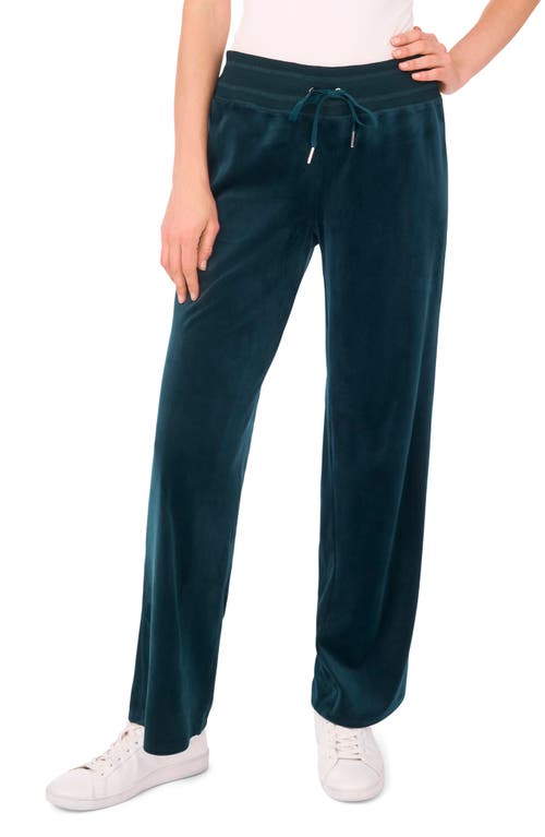 Vince Camuto Straight Leg Drawstring Pants In Green