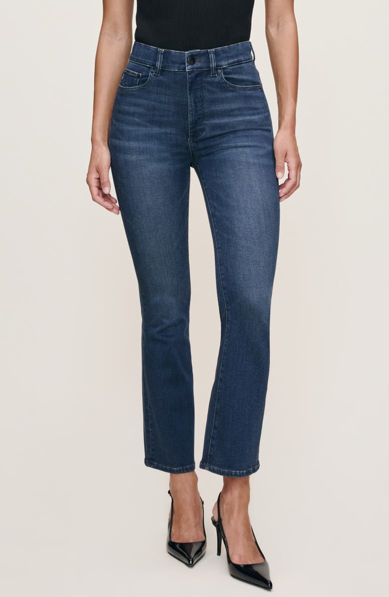 DL1961 Bridget Instasculpt<sup>™</sup> High Waist Ankle Bootcut Jeans, Main, color, Dark Indigo