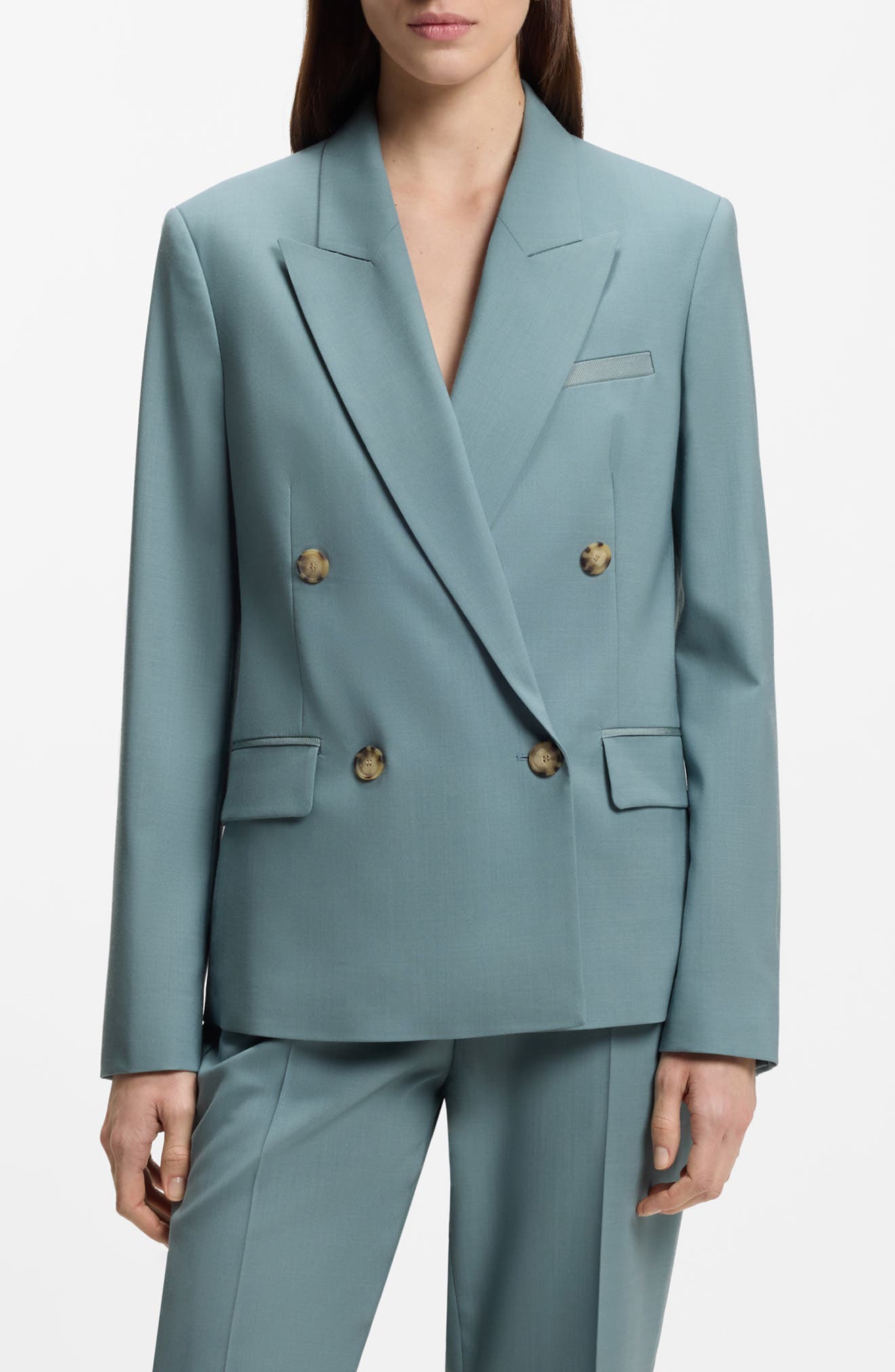 Jaleto Double Breasted Wool Blazer