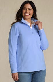 Lands' End Anyweather Fleece Quarter Zip Pullover