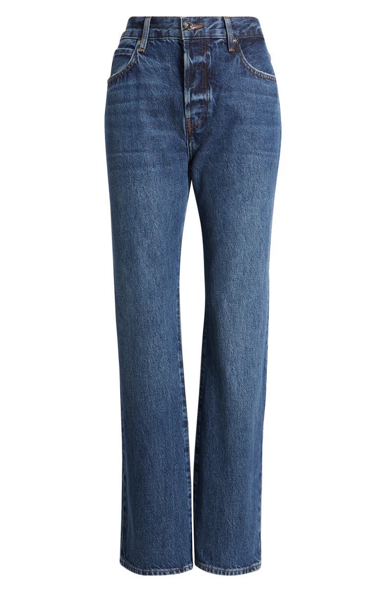 FRAME The Staple High Waist Straight Leg Jeans, Alternate, color, Hitched