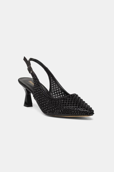 Nicole Embellished Slingback Pump