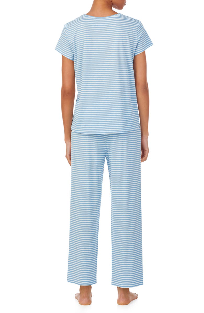 Lauren Ralph Lauren Stripe Cotton Blend Pajamas, Alternate, color, 
