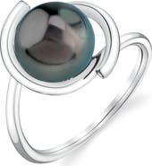 The Pearl Source 14K Gold Tahitian South Sea Pearl Felicia Ring