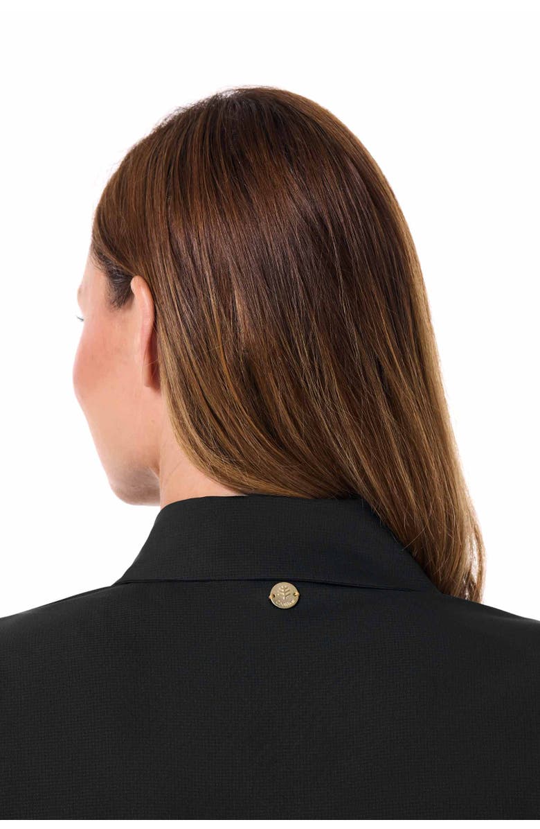 Coolibar Women's Travel Jacket - UPF 50+ Sun Protection - Destin, Alternate, color, Black