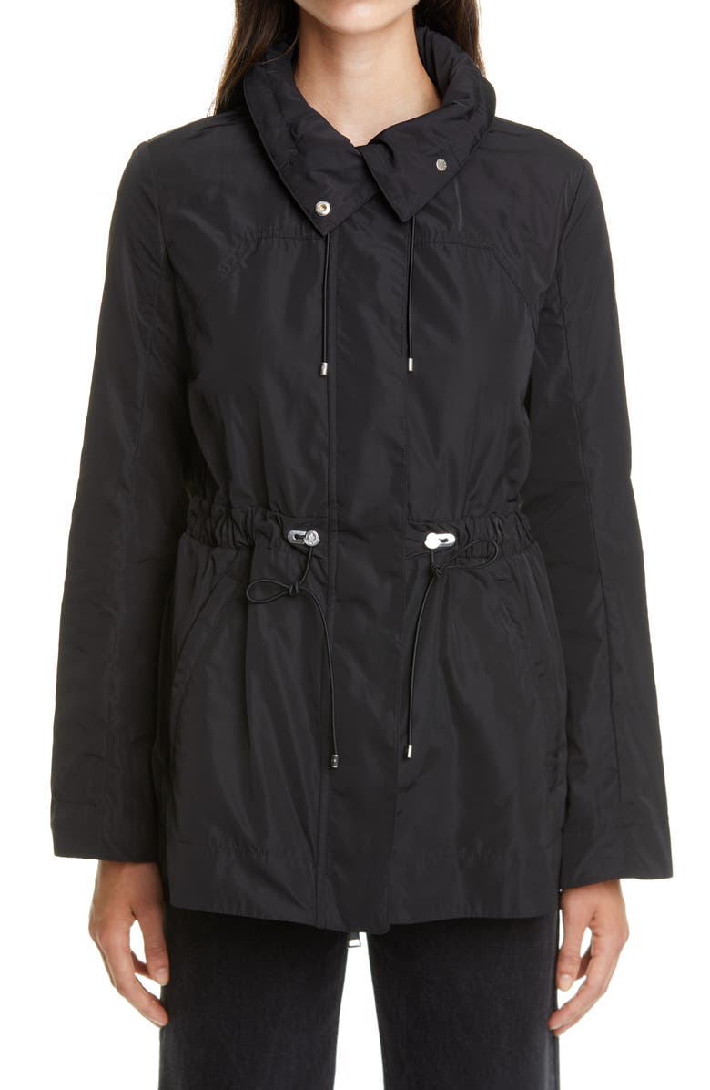 Moncler Ocre Drawstring Waist Short Jacket, Main, color,