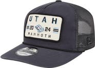 New Era Men's New Era Charcoal Utah Mammoth Washed Patch 19TWENTY Trucker Adjustable Hat