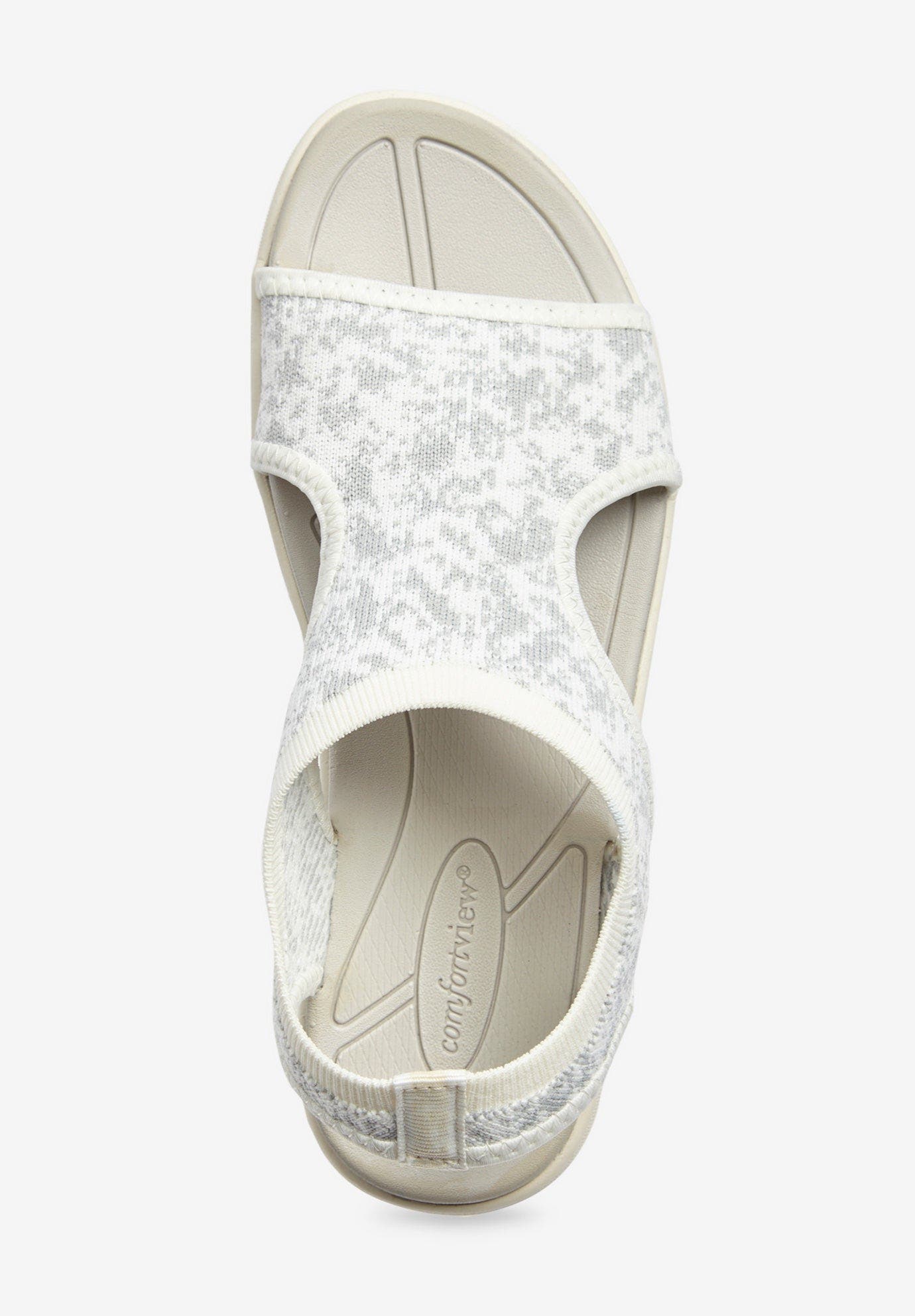 Comfortview The Serafina Sandal, Alternate, color, White Multi