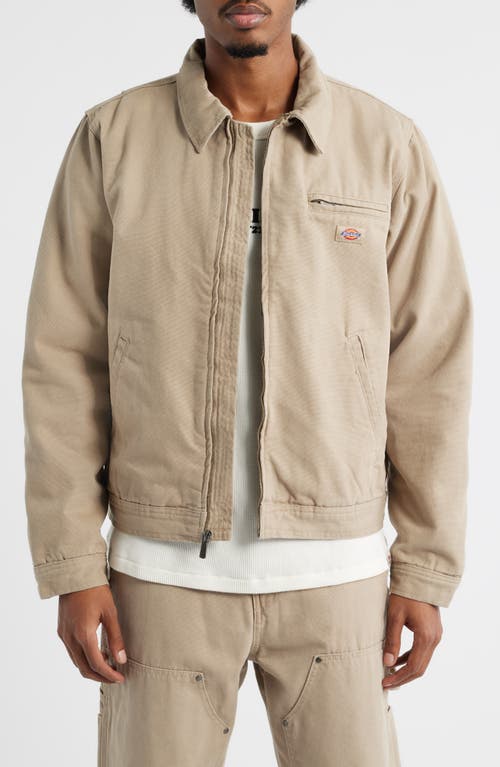 Dickies Insulated Cotton Canvas Painter Jacket In Brown