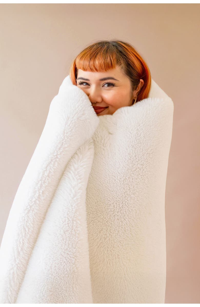 Sunshine Studios Bestie Blanket, Alternate, color, White