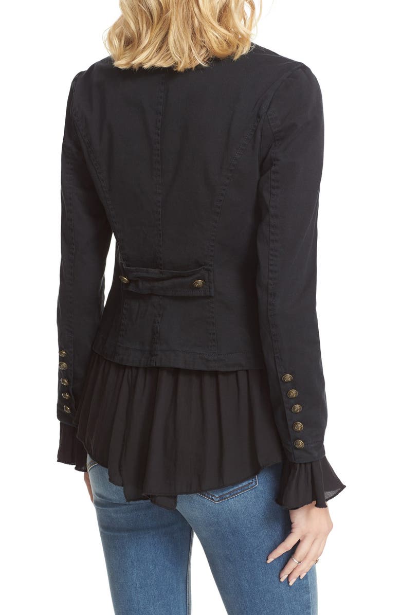Free People Romantic Ruffle Jacket, Alternate, color, 