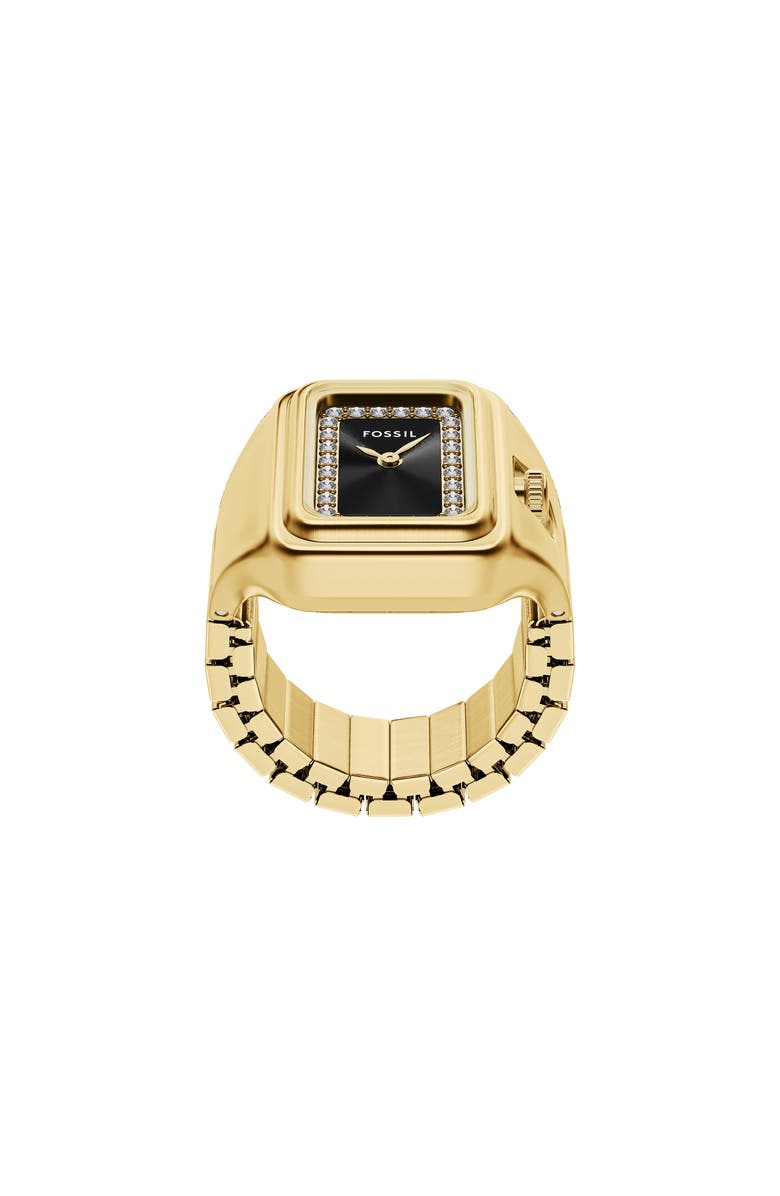 Fossil Raquel Ring Watch, 14mm x 18.5mm, Alternate, color, Gold Black