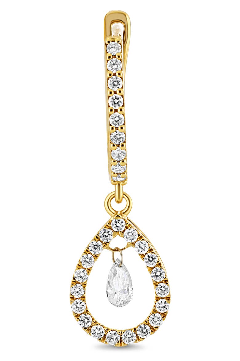 18K Gold Liora Natural Dancing Diamond Pear Drop Earrings (Online Trunk Show), Alternate, color, 18K YELLOW GOLD