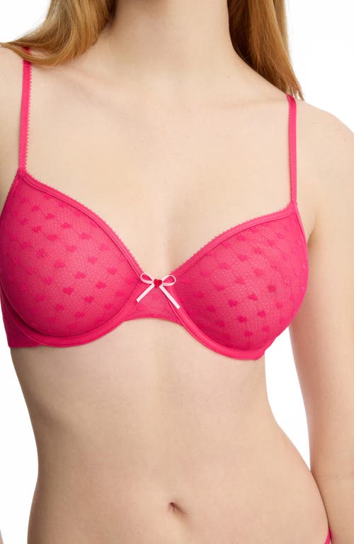 Skarlett Blue Heart Breaker Lace Underwire Bra In Animal Print