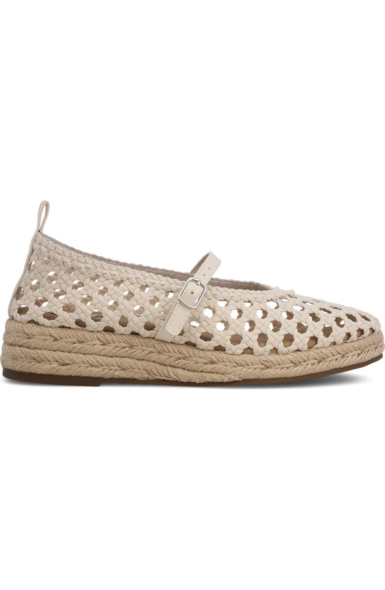 MIA Ela Espadrille Platform Mary Jane, Alternate, color, Bone Grosg