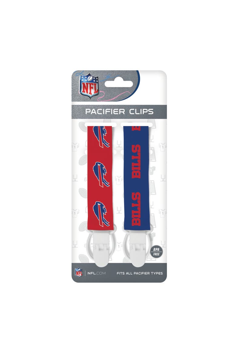 Buffalo Bills Pacifier Clip 2-Pack, Alternate, color, Multicolor