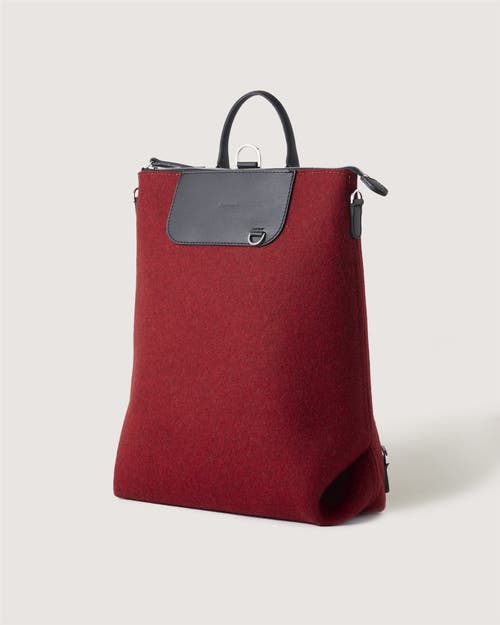 Graf & Lantz Graf Lantz Bedford Merino Wool Backpack In Red