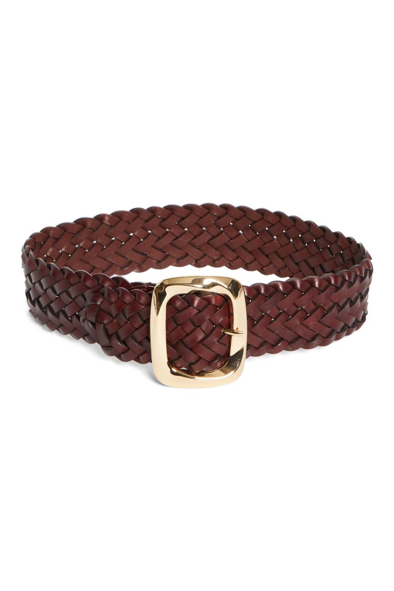 Malley Wide Belt, Main, color, BURGUNDY