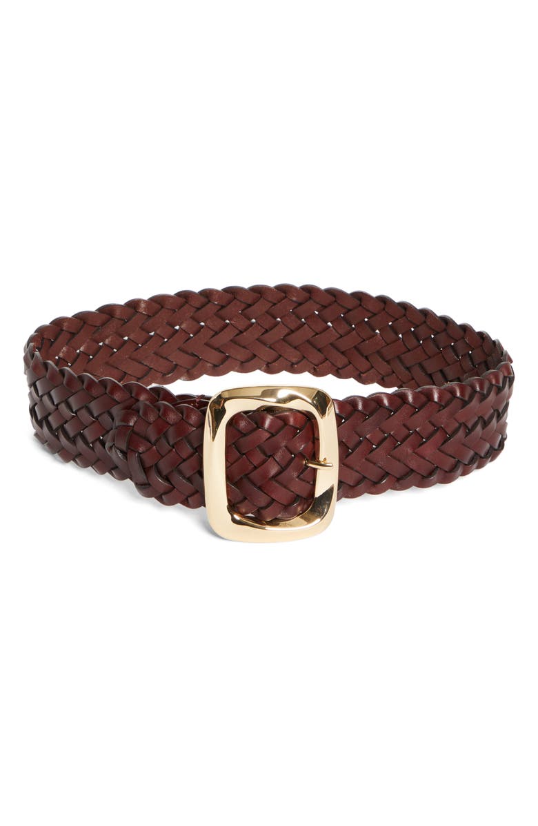 Zimmermann Malley Wide Belt, Main, color, Burgundy