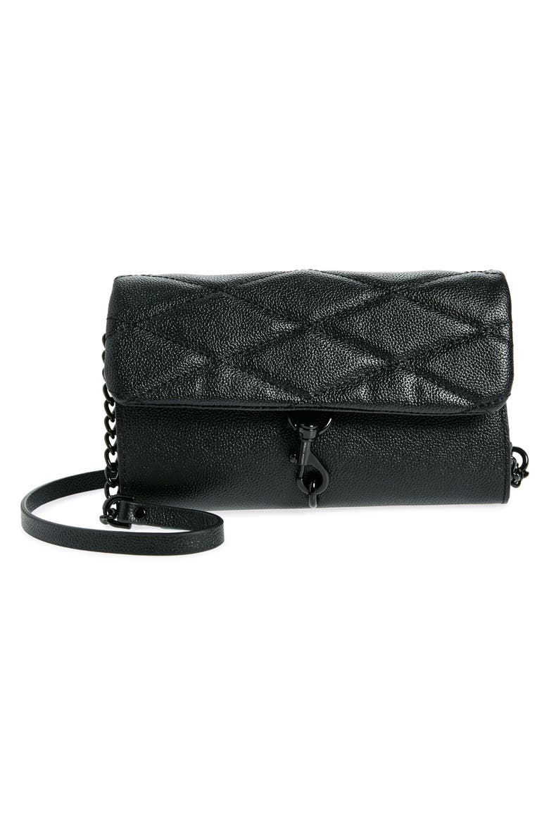 Edie Wallet on a Chain, Main, color, BLACK