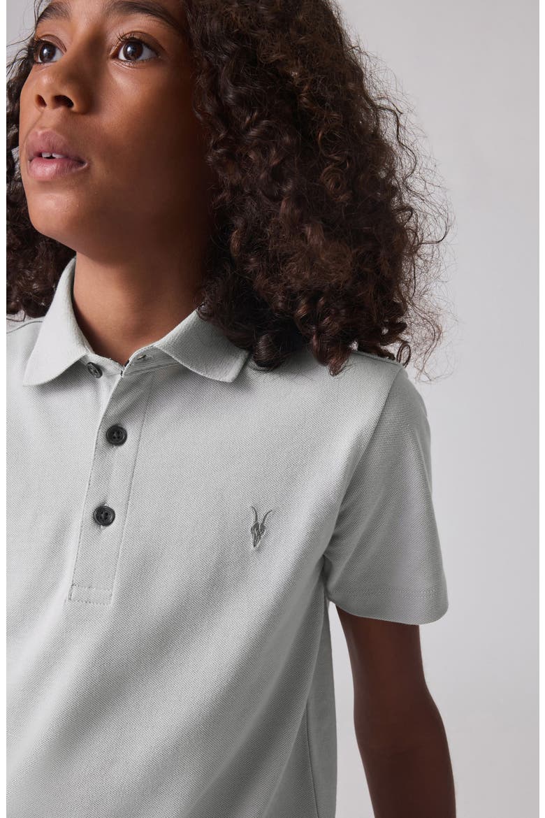 Kids' Cotton Polo, Alternate, color, GREY