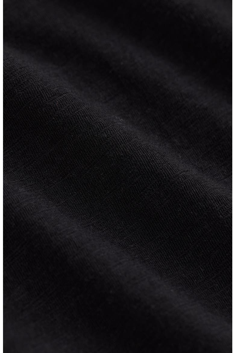 Organic Cotton Relaxed Slub Weekend Dress, Alternate, color, Black