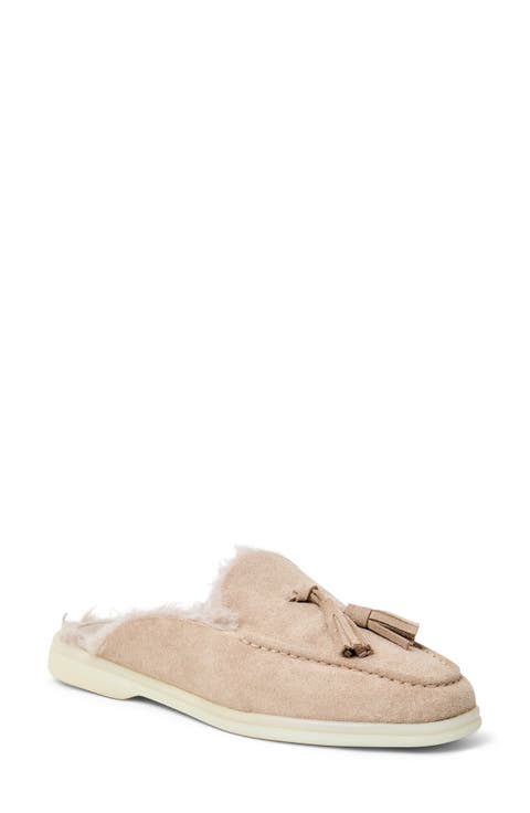 ず*ー様 Mademoiselle Mules - tweed×beige ミュ Mademoiselle Mules