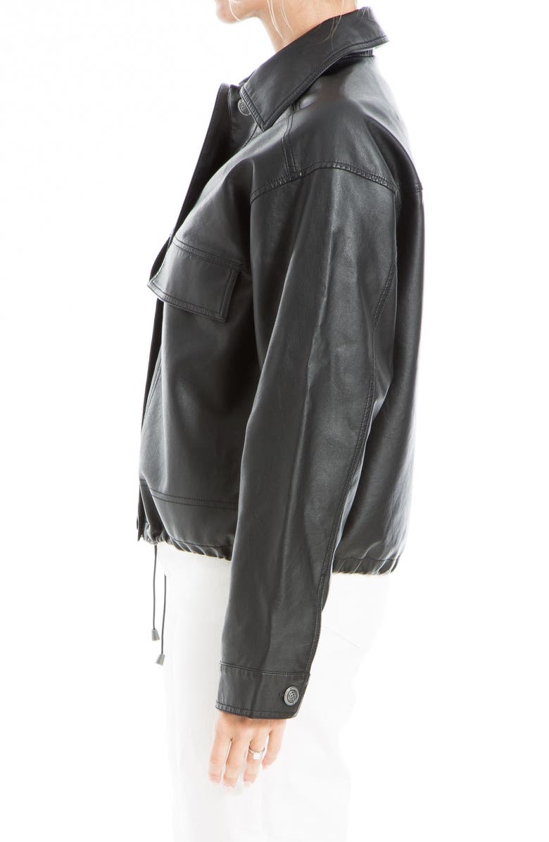 MAX STUDIO Faux Leather Crop Jacket, Alternate, color,