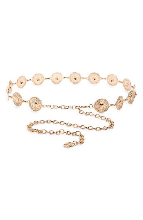 Embossed Circular Chain Belt