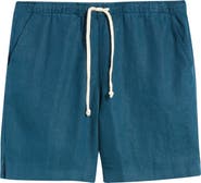 ALEX CRANE Bo Linen Drawstring Shorts