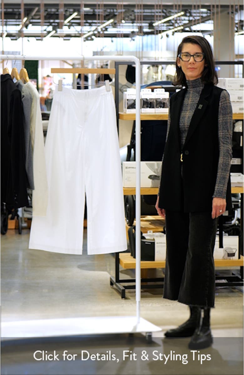 Ankle Wide Leg Cotton Pants, sales video thumbnail