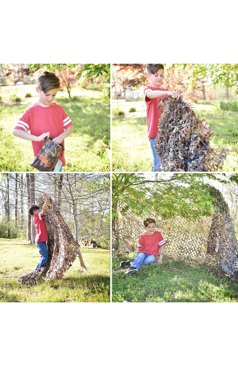 Nature Bound Camouflage Netting, 9x5' Fort Building, Alternate, color, 
