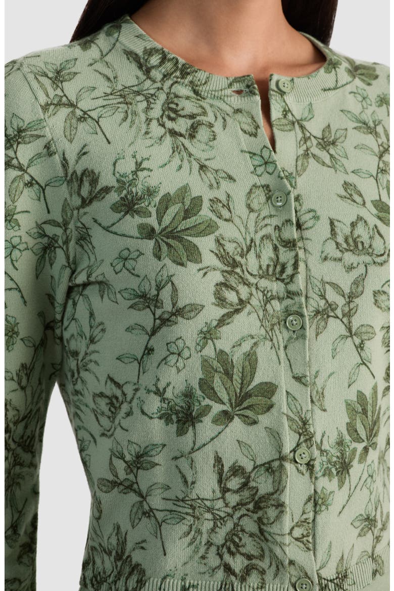 Carson Print Crop Cardigan, Alternate, color, MYSTIC GARDEN SAGE