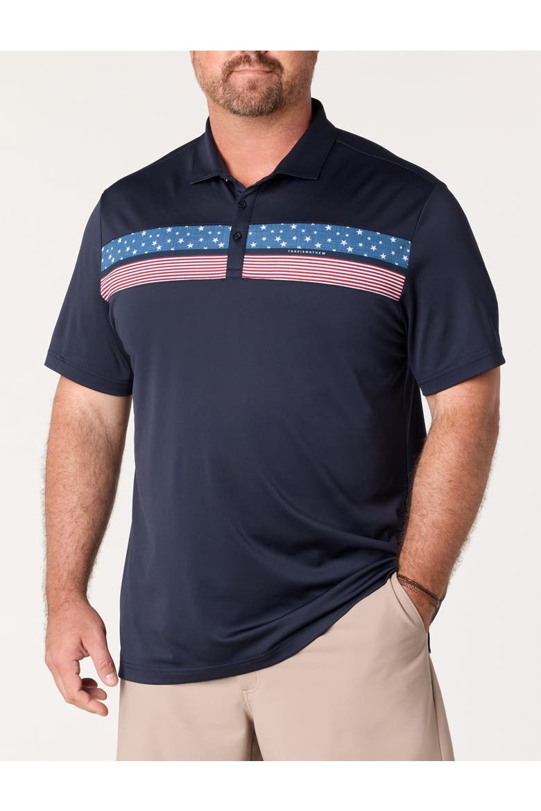Big & Tall Good Good Flag Polo Shirt, Main, color, TOTAL ECLIPSE