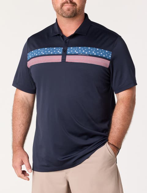 Big & Tall Good Good Flag Polo Shirt