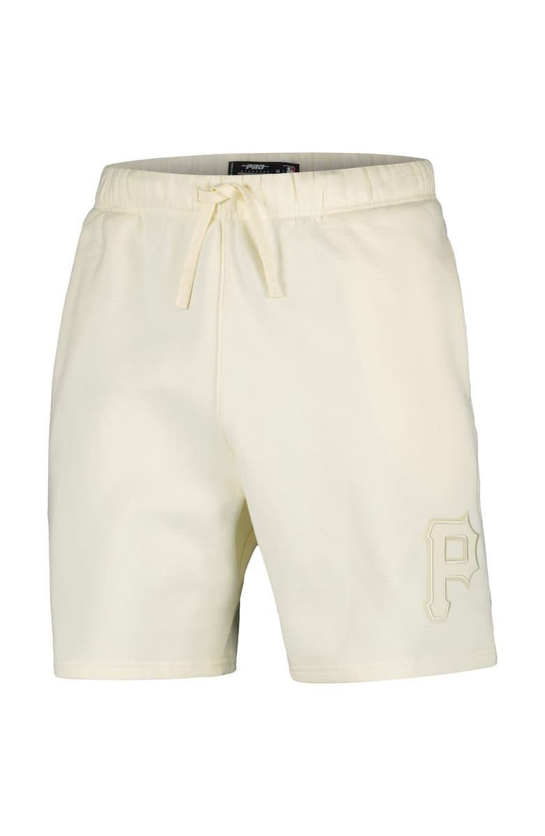 PRO STANDARD Men's Pro Standard Cream Pittsburgh Pirates Neutral Fleece Shorts, Alternate, color, Cream