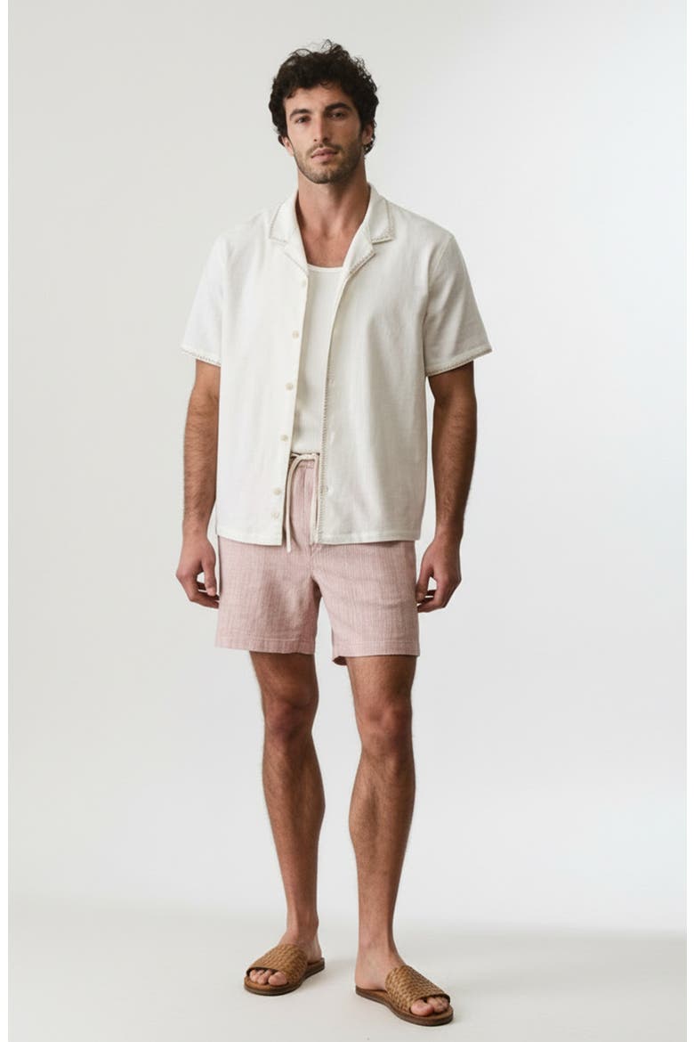 Embroidered Camp Shirt, Alternate, color, WHITE