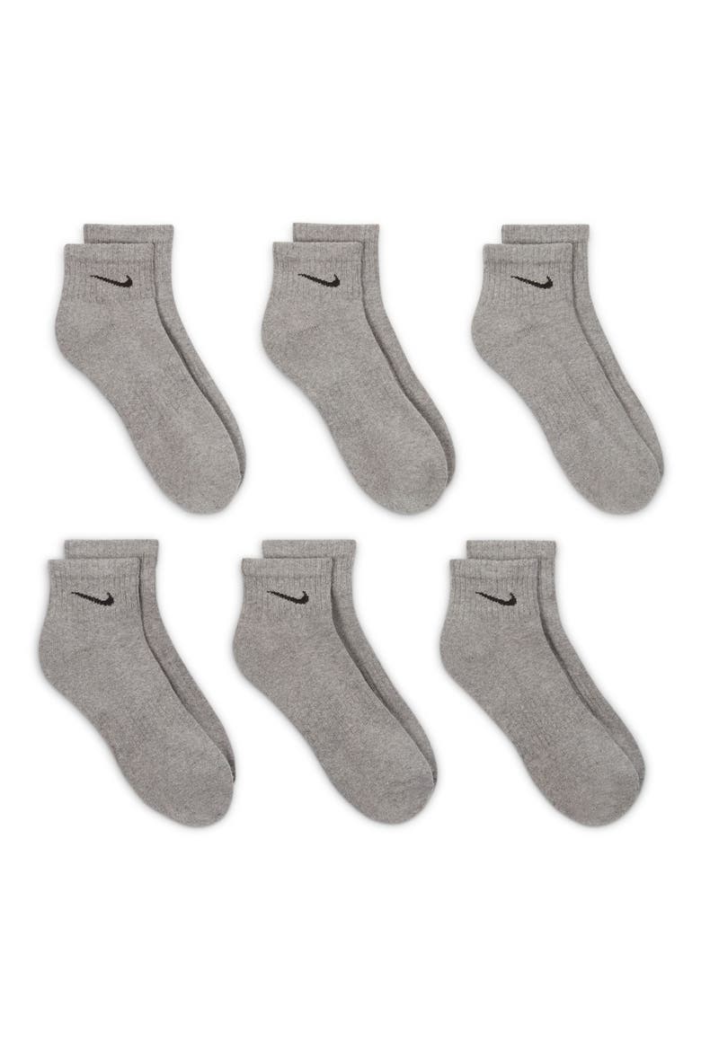 Everyday Cushion Socks - Pack of 6, Alternate, color, 064 CARB H/BLACK