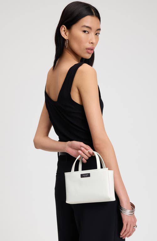 Kate Spade New York Mini Sam Icon Nylon Tote In White Dove