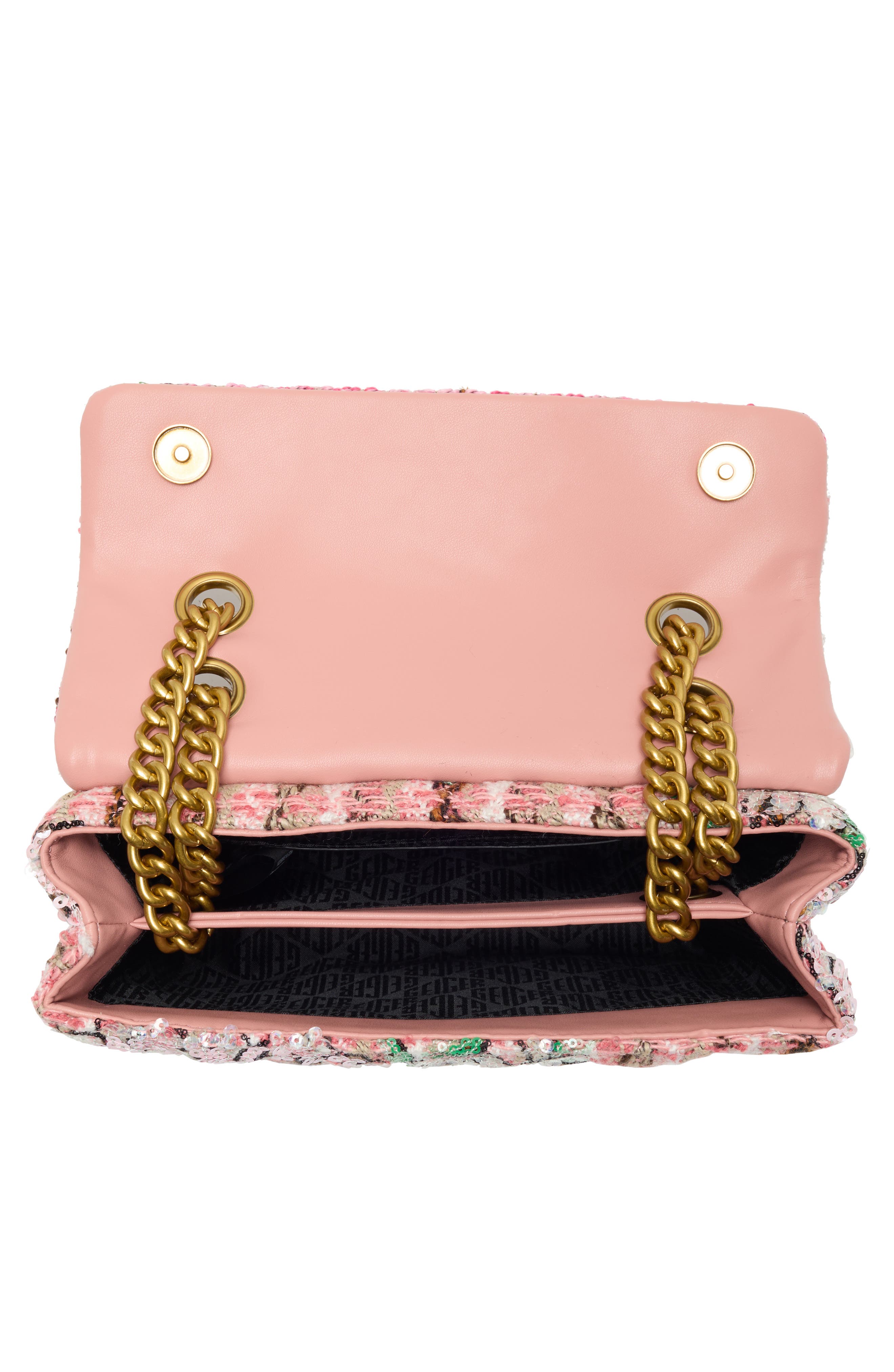 Kensington Tweed Shoulder Bag, Alternate, color, LIGHT PINK MULTI