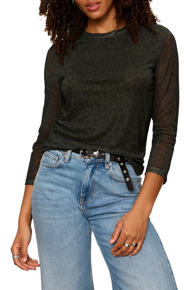 Print Mesh Top, Alternate, color, KALAMATA L