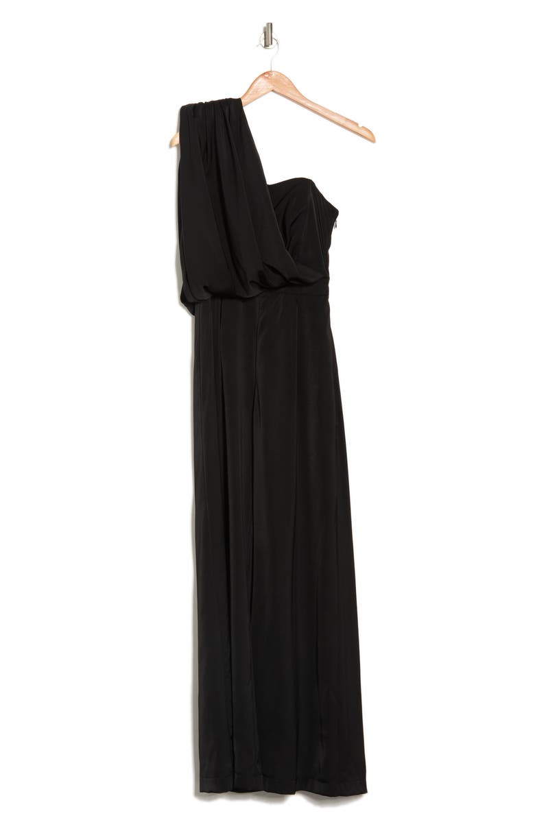 Do + Be Collection Draped One-Shoulder Jumpsuit, Alternate, color,