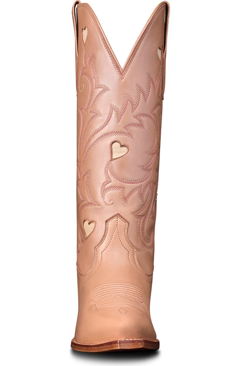 Tecovas The Annie Hearts Western Boot, Alternate, color, Rose Gold