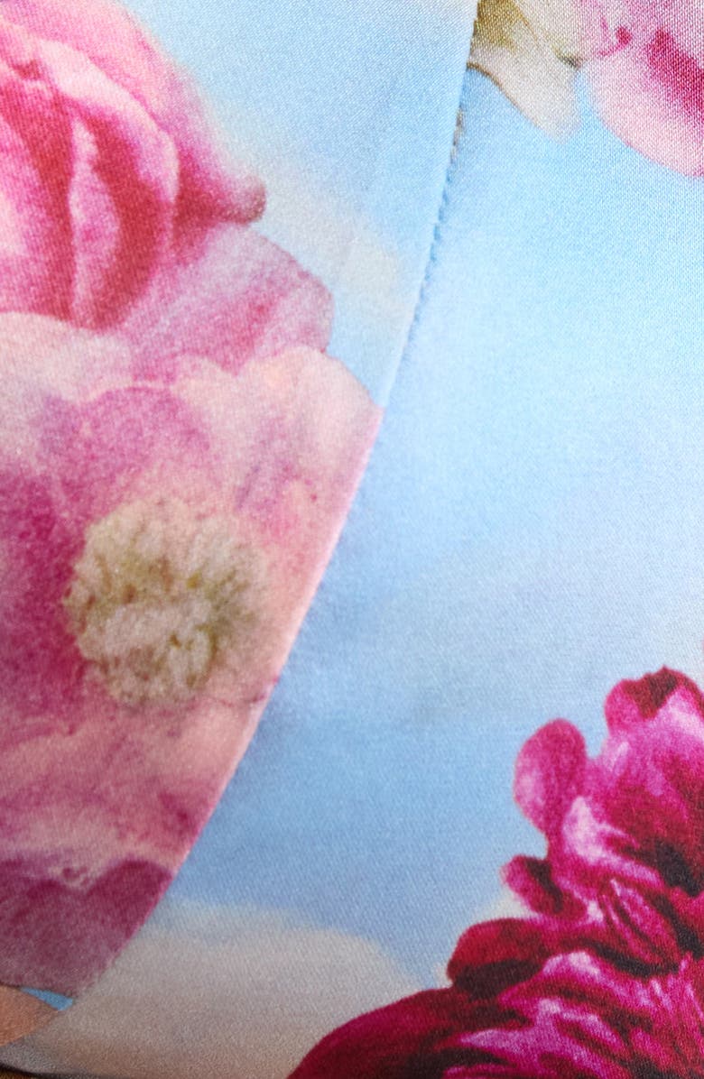 Fleur Du Mal Luxe Triangle Bra, Alternate, color, Dreamy Floral Print